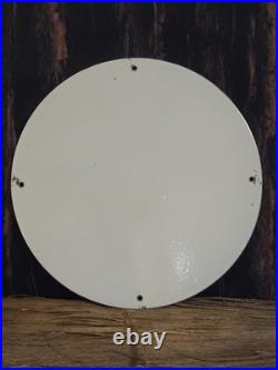 Vintage Texaco Aviation Gasoline Porcelain Metal Gas Station Pump Sign 12