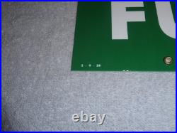 Vintage Texaco Diesel Fuel 2 Green Sprayer 18 Porcelain Metal Gasoline Oil Sign