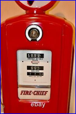 Vintage Texaco Fire Chief Bennett Fuel Pump Restored Full Size Rare