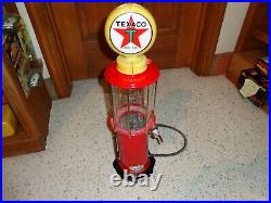Vintage Texaco Fire Chief Gas Pump Lighted Globe Mint Condition Jolly Good Indus