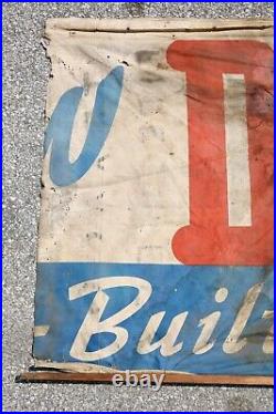 Vintage Texaco Fire Chief Gas Station Sign Dodge Advertising Canvas Banner AS IS Vintage Texaco Fire Chief Gas Station Sign Dodge Advertising Canvas Banner AS IS