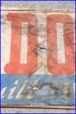 Vintage Texaco Fire Chief Gas Station Sign Dodge Advertising Canvas Banner AS IS Vintage Texaco Fire Chief Gas Station Sign Dodge Advertising Canvas Banner AS IS