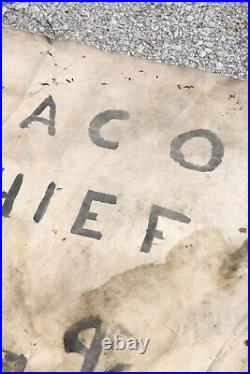 Vintage Texaco Fire Chief Gas Station Sign Dodge Advertising Canvas Banner AS IS Vintage Texaco Fire Chief Gas Station Sign Dodge Advertising Canvas Banner AS IS