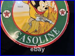 Vintage Texaco Fire Chief Gasoline Porcelain Gas Oil Pump Service Station Sign Vintage Texaco Fire Chief Gasoline Porcelain Gas Oil Pump Service Station Sign