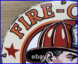 Vintage Texaco Fire Chief Gasoline Porcelain Sign Motor Oil Gas Station Pump