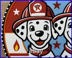 Vintage Texaco Fire Chief Gasoline Porcelain Sign Motor Oil Gas Station Pump