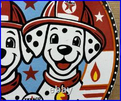 Vintage Texaco Fire Chief Gasoline Porcelain Sign Motor Oil Gas Station Pump
