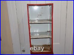 Vintage Texaco Fire Chief Gasoline Pump 2 Shelf Store Display Cabinet