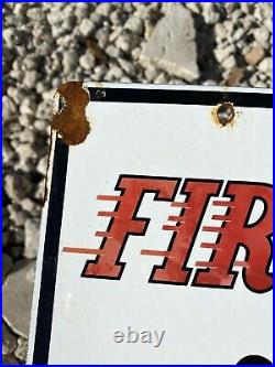 Vintage Texaco Fire Chief Porcelain Sign Texas Gasoline Oil Gas Pump Petroliana