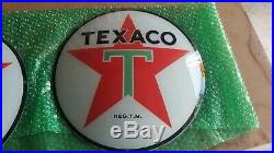 Vintage Texaco Gas Pump Globe Lenses