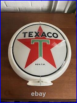 Vintage Texaco Gas Pump Globe Original Lens (only one) Capco Body