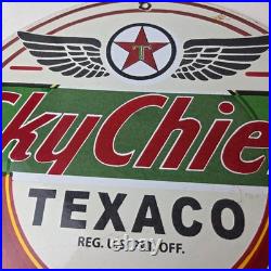 Vintage Texaco Gas Pump Sign Fire Chief Gasoline Service Porcelain Sign Vintage Texaco Gas Pump Sign Fire Chief Gasoline Service Porcelain Sign