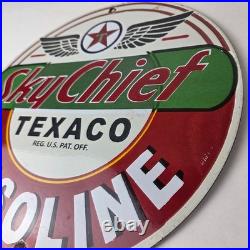 Vintage Texaco Gas Pump Sign Fire Chief Gasoline Service Porcelain Sign Vintage Texaco Gas Pump Sign Fire Chief Gasoline Service Porcelain Sign