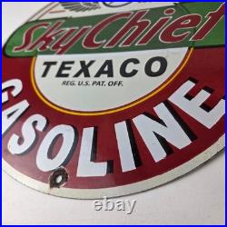 Vintage Texaco Gas Pump Sign Fire Chief Gasoline Service Porcelain Sign Vintage Texaco Gas Pump Sign Fire Chief Gasoline Service Porcelain Sign