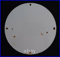 Vintage Texaco Gasoline / Motor Oil Porcelain Gas Pump Sign