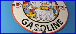 Vintage Texaco Gasoline Porcelain Birthday Mickey Mouse Disney Gas Pump Sign Vintage Texaco Gasoline Porcelain Birthday Mickey Mouse Disney Gas Pump Sign