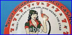 Vintage Texaco Gasoline Porcelain Casino Gas Oil Route Service Station Pump Sign Vintage Texaco Gasoline Porcelain Casino Gas Oil Route Service Station Pump Sign