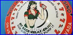 Vintage Texaco Gasoline Porcelain Casino Gas Oil Route Service Station Pump Sign Vintage Texaco Gasoline Porcelain Casino Gas Oil Route Service Station Pump Sign