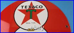 Vintage Texaco Gasoline Porcelain Ethyl Gas Service Station Pump Ad 12 Sign Vintage Texaco Gasoline Porcelain Ethyl Gas Service Station Pump Ad 12 Sign