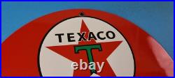 Vintage Texaco Gasoline Porcelain Ethyl Gas Service Station Pump Ad 12 Sign Vintage Texaco Gasoline Porcelain Ethyl Gas Service Station Pump Ad 12 Sign