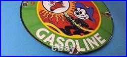 Vintage Texaco Gasoline Porcelain Felix The Cat Firefighter Gas Pump Plate Sign Vintage Texaco Gasoline Porcelain Felix The Cat Firefighter Gas Pump Plate Sign