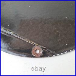 Vintage Texaco Gasoline Porcelain Felix The Cat Firefighter Gas Pump Plate Sign