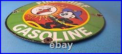 Vintage Texaco Gasoline Porcelain Felix The Cat Firefighter Gas Pump Plate Sign Vintage Texaco Gasoline Porcelain Felix The Cat Firefighter Gas Pump Plate Sign