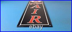 Vintage Texaco Gasoline Porcelain Free Air Gas Oil Service Station Pump Sign