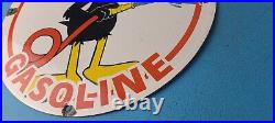 Vintage Texaco Gasoline Porcelain Gas Fire Chief Pump Plate Service Sign