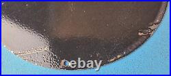 Vintage Texaco Gasoline Porcelain Gas Fire Chief Pump Plate Service Sign