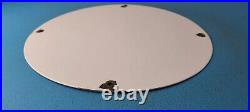 Vintage Texaco Gasoline Porcelain Gas Oil Texas Service Station Pump Plate Sign