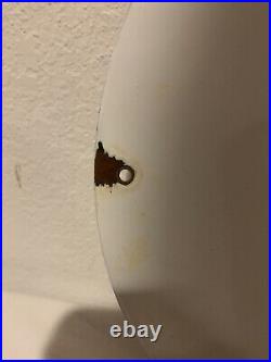 Vintage Texaco Gasoline Porcelain Gas Pump Plate Sign 10-6-1933