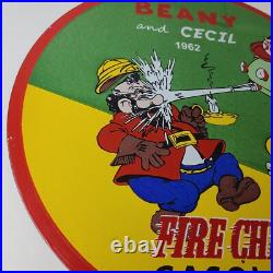 Vintage Texaco Gasoline Porcelain Sign Firefighter Cecil Gas Pump Plate Sign Vintage Texaco Gasoline Porcelain Sign Firefighter Cecil Gas Pump Plate Sign