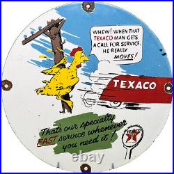 Vintage Texaco Gasoline Porcelain Sign Gas Station Motor Oil Pump Plate Lubester