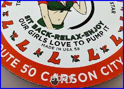 Vintage Texaco Gasoline Porcelain Sign Gas Station Pump Plate Motor Oil Service