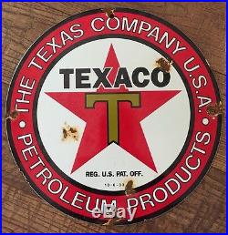 Vintage Texaco Gasoline Porcelain Sign Oil Gas Pump Plate Vintage Texaco Gasoline Porcelain Sign Oil Gas Pump Plate