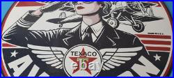 Vintage Texaco Gasoline Sign Aviation Gas Pump Porcelain Sign Vintage Texaco Gasoline Sign Aviation Gas Pump Porcelain Sign