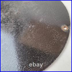 Vintage Texaco Gasoline Sign Cheerleader Gas Pump Advertisement Porcelain Sign