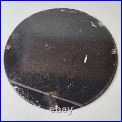 Vintage Texaco Gasoline Sign Fire Chief Disney Mickey Gas Pump Porcelain Sign