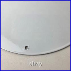 Vintage Texaco Gasoline Sign Fire Pole Fire Chief Gas Pump Ad Porcelain Sign