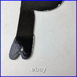 Vintage Texaco Gasoline Sign Gas Attendant Gas Pump Ad Porcelain Sign