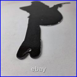 Vintage Texaco Gasoline Sign Gas Attendant Gas Pump Ad Porcelain Sign