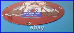 Vintage Texaco Gasoline Sign Gas Pump Plate Porcelain Havoline Cartoon Sign Vintage Texaco Gasoline Sign Gas Pump Plate Porcelain Havoline Cartoon Sign