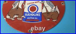 Vintage Texaco Gasoline Sign Gas Pump Plate Porcelain Havoline Cartoon Sign Vintage Texaco Gasoline Sign Gas Pump Plate Porcelain Havoline Cartoon Sign