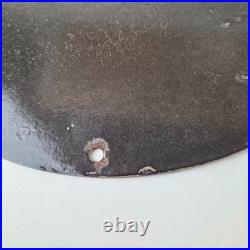 Vintage Texaco Gasoline Sign Lets Check Gas Attendants Porcelain Pump Sign