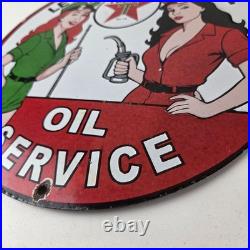 Vintage Texaco Gasoline Sign Lets Check Gas Attendants Porcelain Pump Sign Vintage Texaco Gasoline Sign Lets Check Gas Attendants Porcelain Pump Sign