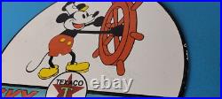 Vintage Texaco Gasoline Sign Marine Sky Chief Porcelain Gas Pump Sign Vintage Texaco Gasoline Sign Marine Sky Chief Porcelain Gas Pump Sign