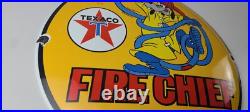 Vintage Texaco Gasoline Sign Porcelain Disney Goofy Fire Chief Gas Pump Sign Vintage Texaco Gasoline Sign Porcelain Disney Goofy Fire Chief Gas Pump Sign