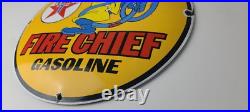 Vintage Texaco Gasoline Sign Porcelain Disney Goofy Fire Chief Gas Pump Sign Vintage Texaco Gasoline Sign Porcelain Disney Goofy Fire Chief Gas Pump Sign