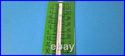 Vintage Texaco Gasoline Sign Service Gas Pump Ad Sign on Porcelain Thermometer